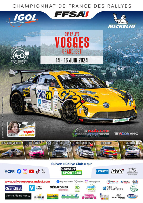 Rallye Vosges Grand Est 2024 - Clip professionnel