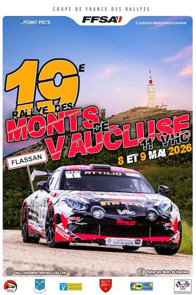 Rallye Monts de Vaucluse 2026 - Vidéo personnalisée